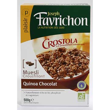 Muesli Croustillant Quinoa, Chocolat